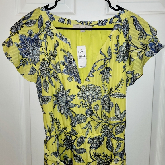 Loft Trellis Garden Midi Dress with tags - Picture 3 of 8